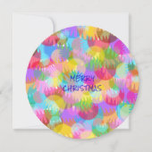 キラキラパーソナライズされた輝くクリスマス シーズンカード (正面)