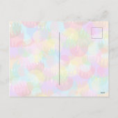 キラキラパーソナライズされた輝くクリスマス シーズンポストカード (裏面)