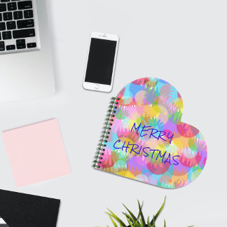 キラキラパーソナライズされた輝くクリスマス ノートブック