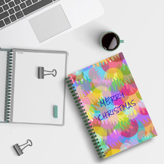 キラキラパーソナライズされた輝くクリスマス ノートブック