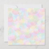 キラキラパーソナライズされた輝くクリスマス 招待状 (裏面)