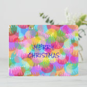 キラキラパーソナライズされた輝くクリスマス 招待状 (スタンド正面)