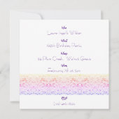 キラキラパーティーの招待状 (裏面)