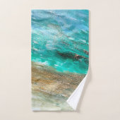 キラキラモダンスアート抽象芸術バスタオルセット バスタオルセット (ハンドタオル)