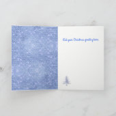 キラキラモダン輝くクリスマスツリーのクリスマスカード シーズンカード (内部)