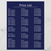 キラキラモデル、ビューティシャン、美容院の広告 チラシ (裏面)