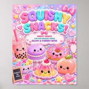 キラキラレインボースキッシュイーツ 誕生日パーティー ポスター