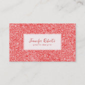 キラキラ光のブルーンクグリッターテクスチャ 名刺 (正面)