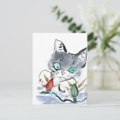 キラキラ光の点滅 ポストカード (スタンド正面)