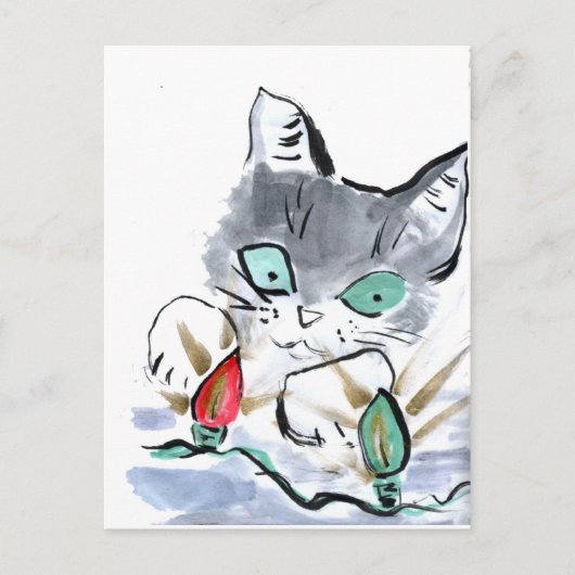 キラキラ光の点滅 ポストカード (正面)