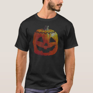 キラキラ光るテレビカボチャ Tシャツ