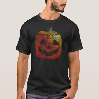 キラキラ光るテレビカボチャ Tシャツ