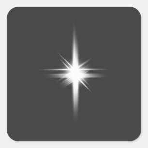 キラキラ光る小さな星 スクエアシール