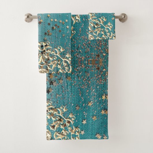 キラキラ光る玉曼荼羅手拭セット バスタオルセット (インサイチュ)