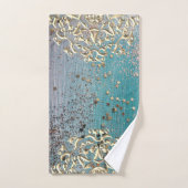 キラキラ光る玉曼荼羅手拭セット バスタオルセット (ハンドタオル)