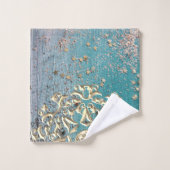 キラキラ光る玉曼荼羅手拭セット バスタオルセット (ウォッシュタオル)