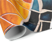 キラキラ光る結晶モザイク ラッピングペーパー (ロールコーナー)