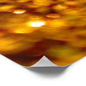 キラキラ光る金ゴールドグリッターパターン ポスター (角)