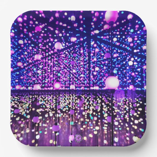 キラキラ光9" ペーパープレート (正面)