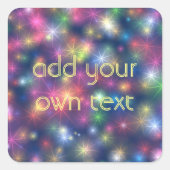 キラキラ光 スクエアシール (正面)