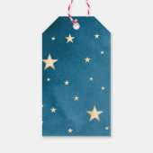 キラキラ小さな星あなた感謝していのメッセージカード ギフトタグ (裏面)