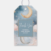 キラキラ小さな星かわいい赤ちゃんシャワー ギフトタグ (裏面)