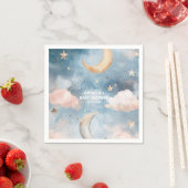 キラキラ小さな星かわいい赤ちゃんシャワー スタンダードカクテルナプキン (インサイチュ)