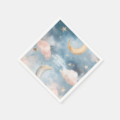 キラキラ小さな星かわいい赤ちゃんシャワー スタンダードカクテルナプキン (角)