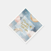 キラキラ小さな星かわいい赤ちゃんシャワー スタンダードカクテルナプキン (角)