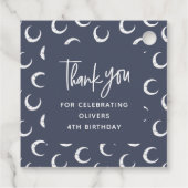 キラキラ小さな星の誕生日パーティータグ フェイバータグ (裏面)