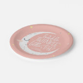 キラキラ小さな星の誕生日パーティー ペーパープレート (アングル)