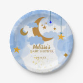 キラキラ小さな星カスタム ペーパープレート (正面)