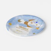 キラキラ小さな星カスタム ペーパープレート (アングル)