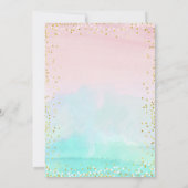 キラキラ星のジェンダーが招待を明らかにする 招待状 (裏面)