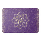 キラキラ星オムマンダラの紫 バスマット (正面)