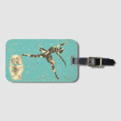 キラキラ星バレリーナモノグラム ラゲッジタグ (正面横)