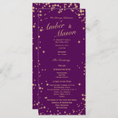 キラキラ星パープルと金ゴールド輝き プログラム (正面/裏面)