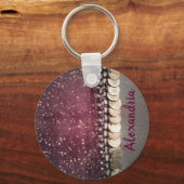 キラキラ星パープルジプシーのスカーフ キーホルダー (正面)