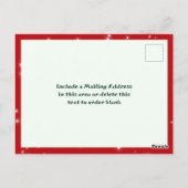 キラキラ星フォトコラージメリークリスマス ポストカード (裏面)