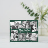 キラキラ星フォトコラージメリークリスマス ポストカード (スタンド正面)