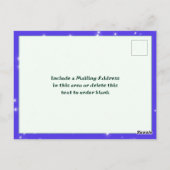 キラキラ星フォトコラージメリークリスマス ポストカード (裏面)