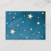 キラキラ星ベビーシャワー挿入カード エンクロージャーカード (裏面)