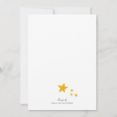 キラキラ星ムーンキュート赤ちゃんシャワーInvitati 招待状 (裏面)