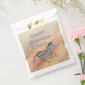 キラキラ星ユニコーン誕生日 パーソナライズされた フェイバーバッグ (封をした状態)