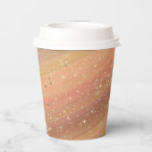 キラキラ星ユニコーン誕生日 パーソナライズされた 紙コップ (裏面)