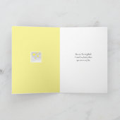 キラキラ星ロマンチックな挨拶 カード (内部)