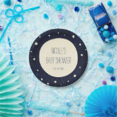 キラキラ星星空の赤ちゃんシャワー ペーパープレート (パーティー)