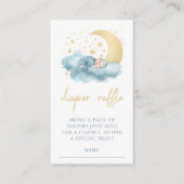 キラキラ星男の赤ちゃんシャワーおむつラッフルカード エンクロージャーカード (正面)