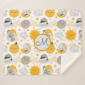 キラキラ星 | Monogram Sherpa毛布 シェルパブランケット (正面(横))