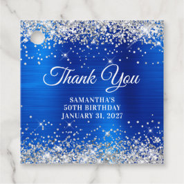 キラキラ王室のブルネーム50誕生日ありがとう フェイバータグ